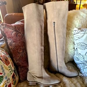 Seychelles Tan Suede Knee High Boots NEW and SICKENING!